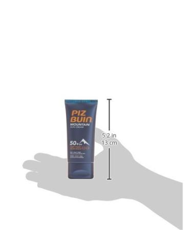 Piz Buin Mountain Sun Cream LSF 50+ | High Protection Sunscreen for Winter Sports | 2-Pack 50ml - Anti Sunburn & Wind Protection - Buy Online on GoSupps.com