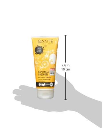 SANTE Natural Cosmetics Happiness Shower Gel - Tropical Fragrance & Intensive Moisture 200ml - Shop Internationally - Buy Online on GoSupps.com