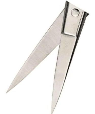 Silver Nose Hair Scissors - Stainless Steel Precision Trimmers for Men | Facial & Eyebrow Grooming - Buy Online on GoSupps.com