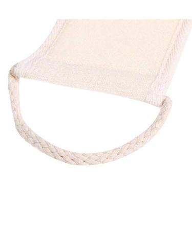 AKOAK Natural Cotton and Linen Bath Towel with Exfoliating Massage Brush - 1 Pack - Buy Online on GoSupps.com