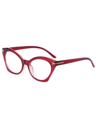 Blue Light Blocking Designer Cat-Eye Anti UV Computer Readers Eyeglasses Reading Glasses TR Frame Flat Light Mirror 2.00 C4