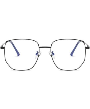 Buy Retro Blue Light Blocking Square Reading Glasses - Oversized +150 Clear Vision Computer Eyewear - Buy Online on GoSupps.com