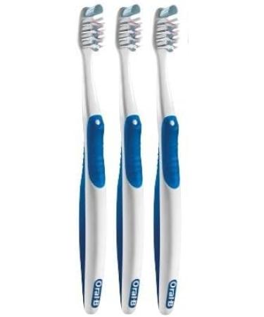 Oral-B Cross Action Gentle Clean Manual Toothbrush 35 Extra Soft - Pack of 3 | Colors Vary - Buy Online on GoSupps.com