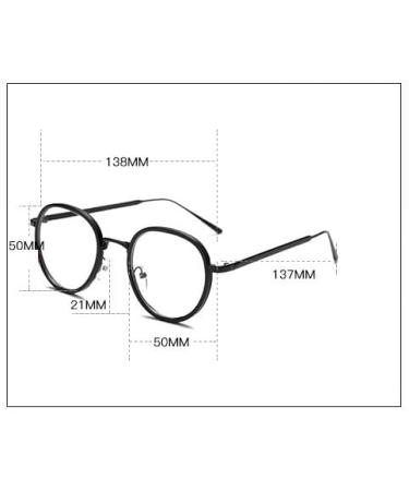 PARWANA Anti Eye Strain Readers - Cute Large Round Glasses for Men & Women +150 - Stylish Black-Gold Eyewear for Comfort & Clarity - Buy Online on GoSupps.com