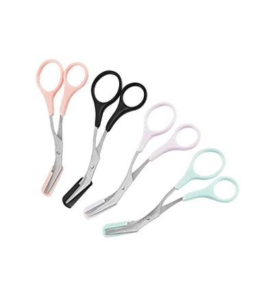 Craft Scissors Women Eyebrow Trimmer Scissors Comb Eyelash Hair Removal Grooming Cutter Shaping Hand Tools Scissors - Buy Online on GoSupps.com