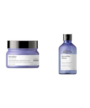 L'Or al Professionnel Illuminating Shampoo & Nourishing Mask for Blonde and Highlighted Hair Blondifier Gloss SERIE EXPERT 300 ml + 250 ml