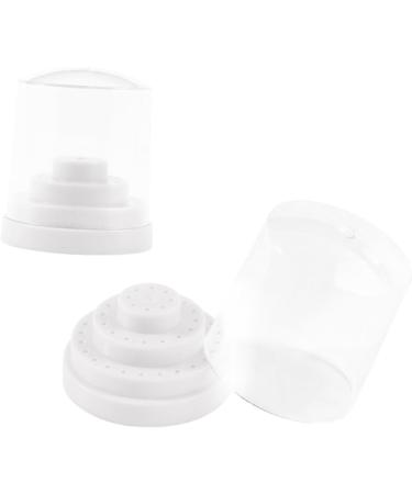 POPETPOP 2 Pcs 48 Nail Bit Holder Case Nail Drill Bits Holder Nails Drill Bits Nail Drill Bit Container Nail Bit Organizer Nail Drill Bits Stand White Multicolor Bracket Box Size 1x2pcs Whitex2pcs - Buy Online on GoSupps.com