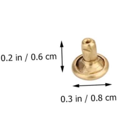NUOBESTY 40 Sets Rivet Helix Stud Digital Food Scale Studded Belt Studs for Leather Repair Double Sided Brass - Buy Online on GoSupps.com