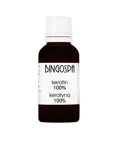 Bingospa keratin 100% against split and broken hair tips and nails for damaged broken dry and thin hair - 30ml