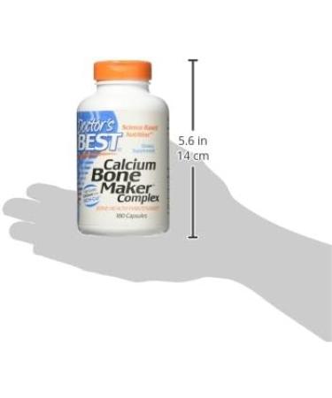Doctor's Best Calcium Bone Maker Complex 180 Caps - Strong Bone Support - Buy Online on GoSupps.com