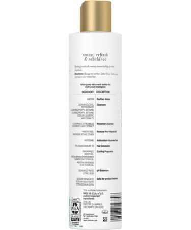 Buy Pantene Sulfate Free Shampoo - Rosemary Detangling Color Safe 9.6 oz | International Shipping - Buy Online on GoSupps.com