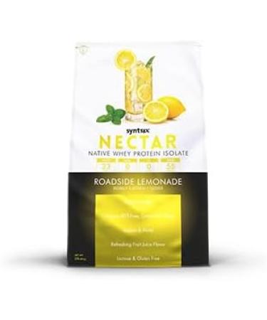 Syntrax Nutrition Nectar 100% Whey Protein Isolate Refreshing Fruit Flavored Protein Powder - Roadside Lemonade - 31.9 Oz - Buy Online on GoSupps.com
