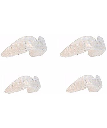 Pro Teeth Whitening Trays- 4 Pack - No BPA - Safe Clear Color - No Color Additive - Precision Fit Material- Fit Any Mouth Size - Custom Fit - Free carrying case included Large (Pack of 1)