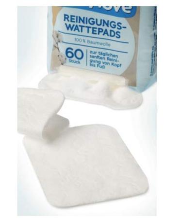 Baby Cleaning Cotton Pads - 8 x 60 pcs 480 pcs - 100% cotton