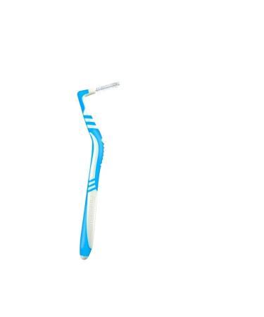 AD-BCRBgen 0.6-1.0 mm interdental brush L-shape oral care toothpick clean teeth brush the braces orthodontic (color: 1.0 mm blue) 1.0 mm blue