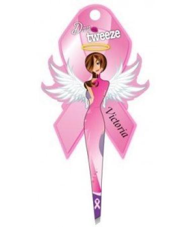 Diva Tweezer Professional Tweezers Breast Cancer Awareness Pink Ribbon Edition Victoria TW1006V