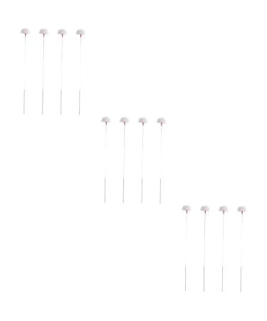 SHERCHPRY 12pcs Professional Earwax Removal Tools Multi-Purpose Ear Cleaning Supplies Goose Hair Sticks for Gentle Ear Canal Massage and Safe Wax Removal