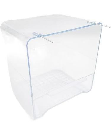 Large Clear Bird Bath for All Bird Cages and Small Birds - Canary Budgies Finch Cockatiel Lovebird Parakeet - Buy Online on GoSupps.com
