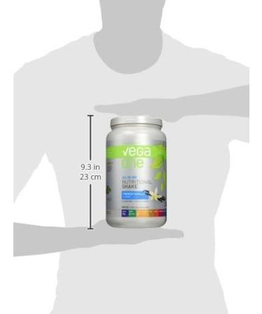 Vega One French Vanilla Nutritional Shake - Plant Based Vegan Protein Powder, Non-GMO, Gluten Free - 29.2 oz - Buy Online on GoSupps.com