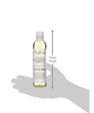 Shea Moisture 100% Virgin Coconut Oil - Daily Hydration Body Oil 8oz | Nourishing Moisture for Skin - Shop Internationally - Buy Online on GoSupps.com