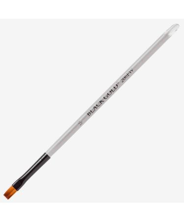 Dynasty Black Gold Series Synthetic Brushes Flat Wash Clear Acrylic Handle 1/4 in.