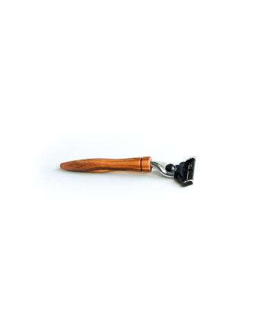 Buy DOM Zugspitze Wet Razor with Olive Wood Handle & M3 Blade - Premium International Shipping - Buy Online on GoSupps.com