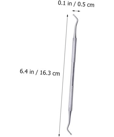 Beavorty 1 Set Manicure tools reverse curved fine tip cuticle tool metal nail pusher cuticle spoon cuticle stick pusher manicure nail trimmer dead skin remover Stainless steel Shaper major - Buy Online on GoSupps.com