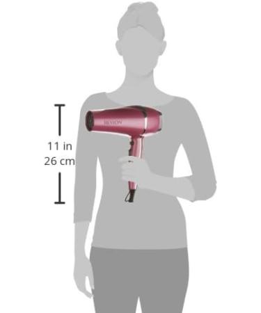 REVLON 1875 Watt Ionic Hair Dryer - Pink Titanium Tourmaline 3 Heat & 2 Speed - Ideal for International Shipping - Buy Online on GoSupps.com