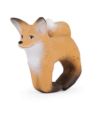 Oli & Carol Chewable Bracelet - Rob The Fox (Brown) | Eco-Friendly Silicone Teething Toy - Buy Online on GoSupps.com