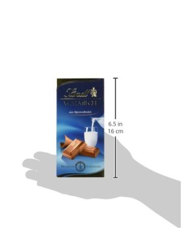 Lindt Whole Milk Chocolate Bar - Finest Alpine Gluten-Free Chocolate 100g | Rich & Creamy Taste - Buy Online on GoSupps.com