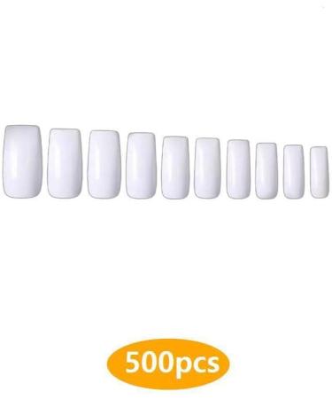 CLSSLVVBN 1 Set False Nail Elegant Full Coverage Shape Manicure Stickers Strong Adhesion Unique Design Half Paste Natural Paster White Full Paste - Buy Online on GoSupps.com