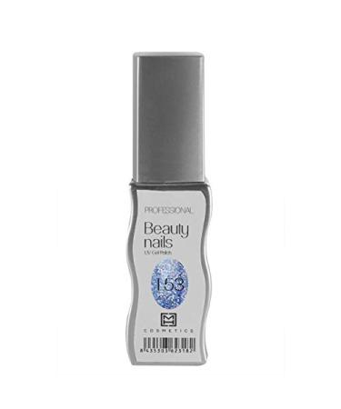 MH Cosmetics Gel Polish Semipermanent 153 Brillantblau 1Pack (1 x 10 ml)