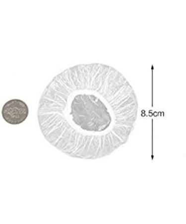100PCS Transparent Plastic Disposable Waterproof Hairdressing Dye Coloring Ear Cover Protector Caps for Bathing Shower Spa Keep Ear Clean and Dry - Buy Online on GoSupps.com