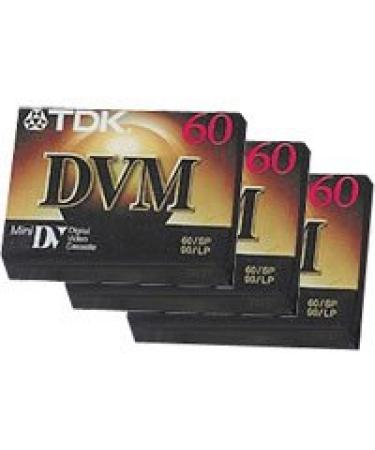 TDK DVM60 Mini DV Tape 60 min. - 3 Pack