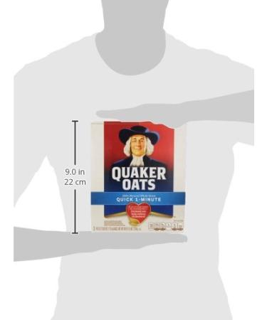 Quaker Quick 1-Minute Oatmeal Non GMO Project Verified - 40 oz Bags x 2 (Pack of 2) - 55 Servings - Buy Online on GoSupps.com