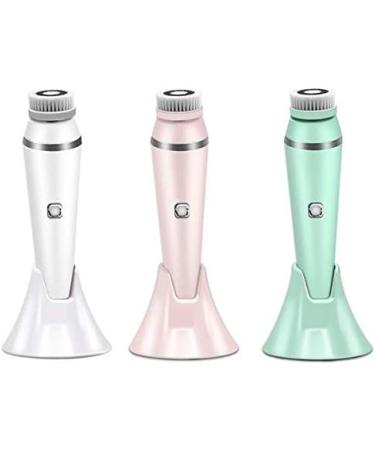 RIYAN White Electric Waterproof Wash Brush Set Deep Cleansing Skin Heads Rechargeable Spin Face Brush - Buy Online on GoSupps.com