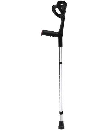 COKVBSKZ Forearm Crutches Adjustable Elbow Collapsible Cane Aluminum Foldable Travel Arm Type Crutches Fracture for Seniors Disabled Postoperative Rehabilitation Adjustable Lightweight Handles 1Pcs