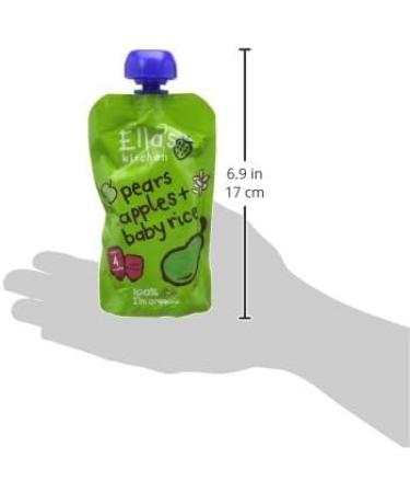 Organic Ellas Kitchen Pears Apple Baby Rice 120g - Pureed Baby Food - Buy Online on GoSupps.com