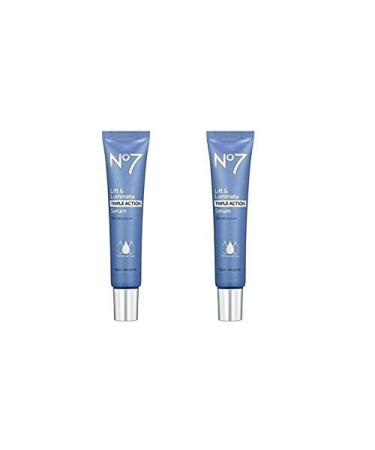No7 Lift & Luminate Triple Action Serum - 1 ounce - Pack of 2