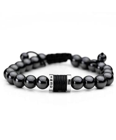 Hero Company Magnetic Hematite Titanium Beads Bracelet - Magnetic Therapy Bracelet for Men and Women