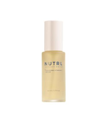 Nutrl Skin Purifying Vitamin C Serum 20% L Ascorbic Acid + Sodium Hyaluronate Brightens Hydrates & Plumps Fine Lines Paraben-Free Silicone-Free Cruelty-Free