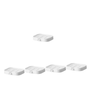 Alipis 5st plastic container Rinse pool Plastic palette shower soap shell of self -empty soap holder holder for soap sequence Shower soap holder White soap holder Sink ABS