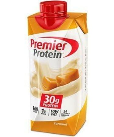 Premier Protein 30g Protein Shakes Caramel 11 Fluid Ounces 4 Count - Buy Online on GoSupps.com