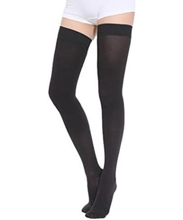TOFLY Thigh High Compression Stockings - Black XL 15-20mmHg (1 Pair) - Buy Online on GoSupps.com