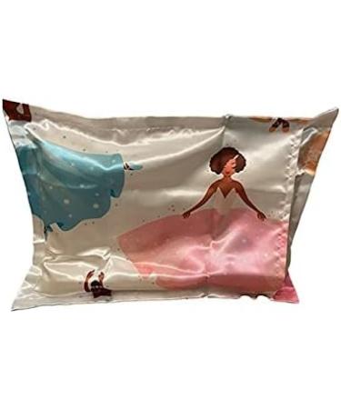 Satin Toddler Pillowcase Set - 13 x 18 inches Ballerina Theme - Retains Hair Moisture - Pack of 2 - Buy Online on GoSupps.com