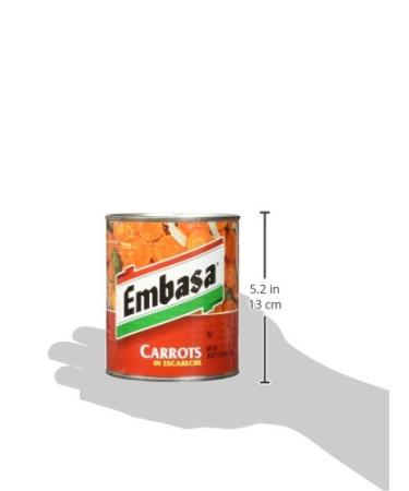 Embasa Sliced Carrots 26oz (Pack of 6) - Premium Quality Pickled Carrots - Buy Online on GoSupps.com