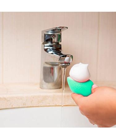 Set of 3 Soft Latex-Free Green Makeup Sponges | Ideal for Flawless Application | International Shipping - Buy Online on GoSupps.com