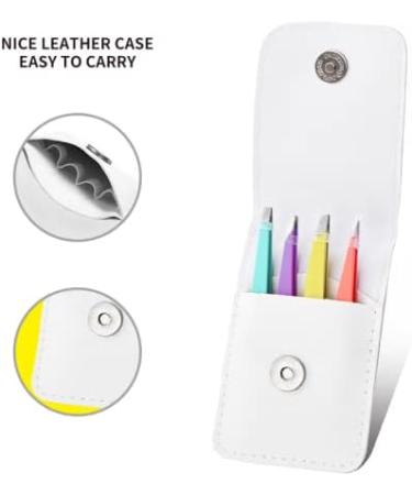 SUCOOR 4Pcs Stainless Steel Precision Tweezers Set for Eyebrow Shaping and Hair Removal - Multi-color - Buy Online on GoSupps.com
