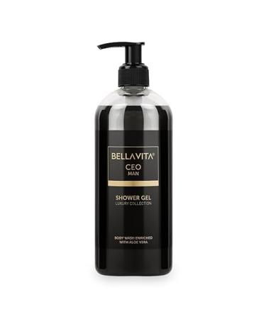 Be_lla Vi_ta Luxury CEO MAN Body Wash Refreshing Shower Gel for Deep Cleansing Hydrating & Moisturising Skin with Aloe Vera & Charcoal Powder 500 Ml