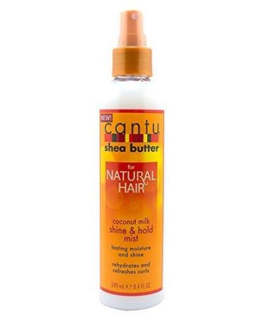 Cantu Shea Butter For Natural Hair Coconut Oil Shine & Hold Mist * Lasting Moisture & Shine Rehydrates & Refreshes Curls* 249m by Cantu